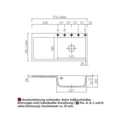 Systemceram Einbauspüle KeraDomo MERA 100 SL F Becken Rechts Flächenbündig -Machen Sie es mit der Küchenspüle. systemceram einbauspuele keradomo mera 100 sl f becken rechts flaechenbuendig3