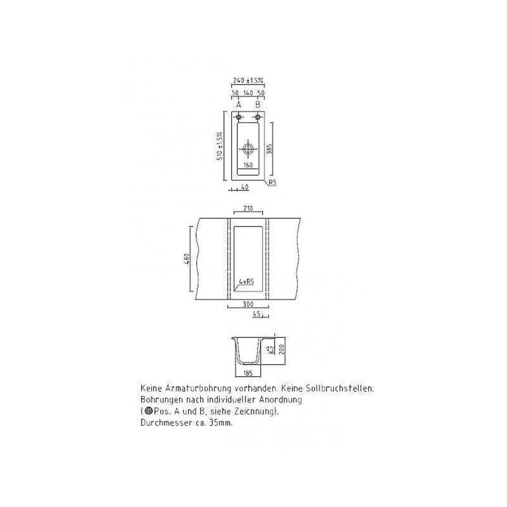Systemceram Einbauspüle KeraDomo MERA 24 5 Systemceram Einbauspüle KeraDomo MERA 24 – Bild 3