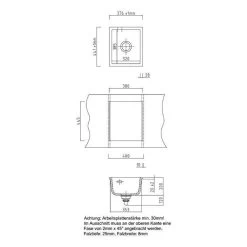 Systemceram Einbauspüle KeraDomo Mera 39 F/o Flächenbündig Einbaubar -Machen Sie es mit der Küchenspüle. systemceram einbauspuele keradomo mera 39 f o flaechenbuendig einbaubar3