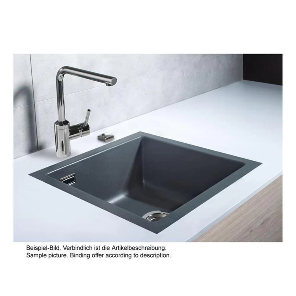 Systemceram Einbauspüle KeraDomo Mera 46 F/o Flächenbündig Einbaubar 4 Systemceram Einbauspüle KeraDomo Mera 46 F/o Flächenbündig Einbaubar – Bild 2