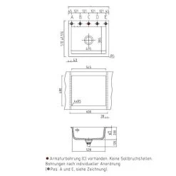 Systemceram Einbauspüle KeraDomo MERA 57 -Machen Sie es mit der Küchenspüle. systemceram einbauspuele keradomo mera 573