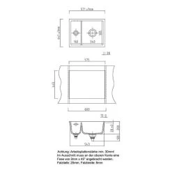 Systemceram Einbauspüle KeraDomo Mera 60 F/o Flächenbündig Einbaubar -Machen Sie es mit der Küchenspüle. systemceram einbauspuele keradomo mera 60 f o flaechenbuendig einbaubar3