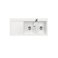 Systemceram Einbauspüle KeraDomo MERA DOUBLE Becken Rechts