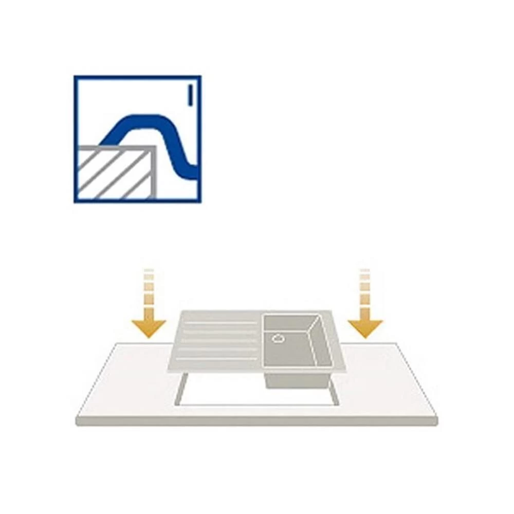 Systemceram Einbauspüle KeraDomo MERA ECK 6 Systemceram Einbauspüle KeraDomo MERA ECK – Bild 4
