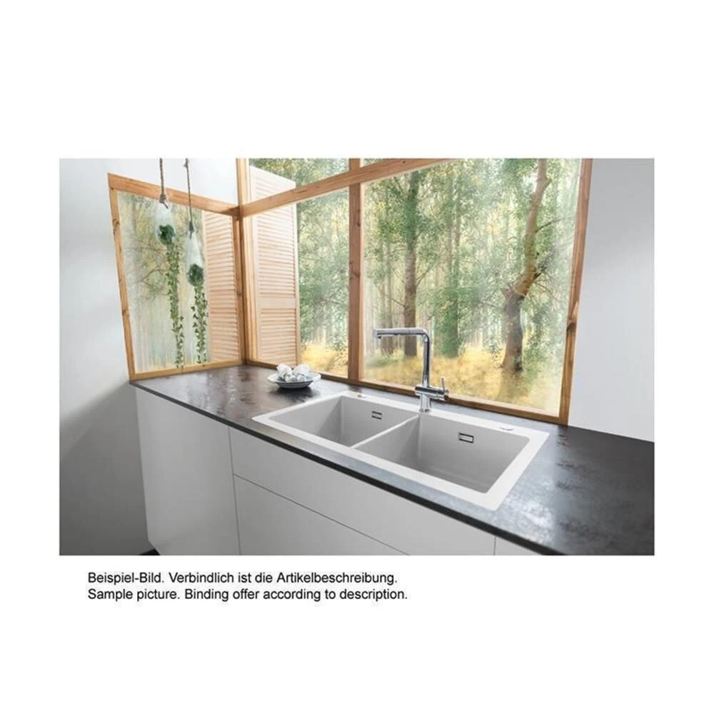 Systemceram Einbauspüle KeraDomo MERA TWIN F Flächenbündig Einbaubar 4 Systemceram Einbauspüle KeraDomo MERA TWIN F Flächenbündig Einbaubar – Bild 2