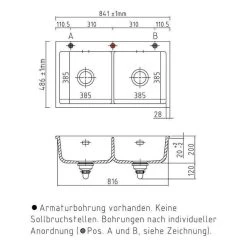 Systemceram Einbauspüle KeraDomo MERA TWIN F Flächenbündig Einbaubar 8 Systemceram Einbauspüle KeraDomo MERA TWIN F Flächenbündig Einbaubar -Machen Sie es mit der Küchenspüle. systemceram einbauspuele keradomo mera twin f flaechenbuendig einbaubar3