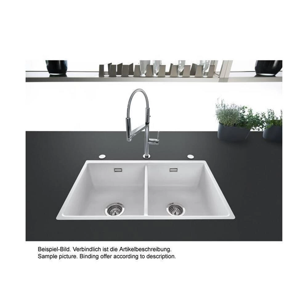 Systemceram Einbauspüle KeraDomo MERA TWIN F/o Flächenbündig Einbaubar 4 Systemceram Einbauspüle KeraDomo MERA TWIN F/o Flächenbündig Einbaubar – Bild 2