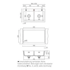 Systemceram Einbauspüle KeraDomo MERA TWIN -Machen Sie es mit der Küchenspüle. systemceram einbauspuele keradomo mera twin3