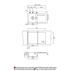 Systemceram Einbauspüle KeraDomo STEMA 80 Becken Links -Machen Sie es mit der Küchenspüle. systemceram einbauspuele keradomo stema 80 becken links3