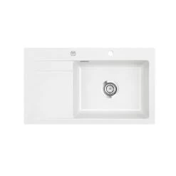 Systemceram Einbauspüle KeraDomo STEMA 86 SL Becken Rechts