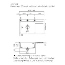 Systemceram Einbauspüle KeraDomo STEMA 86 SL F Becken Links Flächenbündig -Machen Sie es mit der Küchenspüle. systemceram einbauspuele keradomo stema 86 sl f becken links flaechenbuendig3