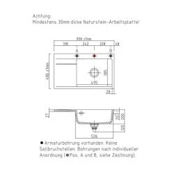 Systemceram Einbauspüle KeraDomo STEMA 86 SL F Becken Rechts Flächenbündig -Machen Sie es mit der Küchenspüle. systemceram einbauspuele keradomo stema 86 sl f becken rechts flaechenbuendig3