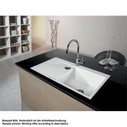 Systemceram Einbauspüle KeraDomo STEMA 90 Becken Rechts -Machen Sie es mit der Küchenspüle. systemceram einbauspuele keradomo stema 90 becken rechts2