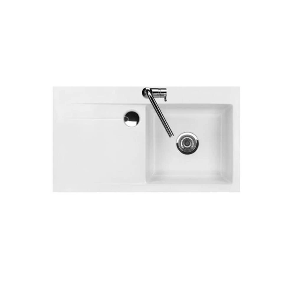 Systemceram Einbauspüle KeraDomo STEMA 90 F Flächenbündig Becken Rechts 3 Systemceram Einbauspüle KeraDomo STEMA 90 F Flächenbündig Becken Rechts