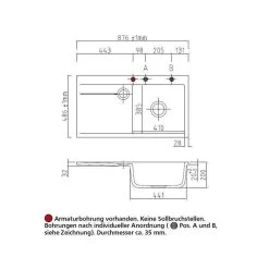 Systemceram Einbauspüle KeraDomo STEMA 90 F Flächenbündig Becken Rechts 9 Systemceram Einbauspüle KeraDomo STEMA 90 F Flächenbündig Becken Rechts -Machen Sie es mit der Küchenspüle. systemceram einbauspuele keradomo stema 90 f flaechenbuendig becken rechts3