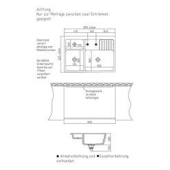 Systemceram Spülmodul KeraDomo CENTRA 90 (für 60 Bis 75 Cm Arbeitsplattentiefe) -Machen Sie es mit der Küchenspüle. systemceram spuelmodul keradomo centra 90 fuer 60 bis 75 cm arbeitsplattentiefe4