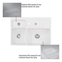 Systemceram Spülmodul KeraDomo CENTRA 90 (für 60 Cm Arbeitsplattentiefe) 9 Systemceram Spülmodul KeraDomo CENTRA 90 (für 60 Cm Arbeitsplattentiefe) -Machen Sie es mit der Küchenspüle. systemceram spuelmodul keradomo centra 90 fuer 60 cm arbeitsplattentiefe3