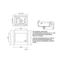 Systemceram Unterbauspüle KeraDomo Kara 50 U -Machen Sie es mit der Küchenspüle. systemceram unterbauspuele keradomo kara 50 u3