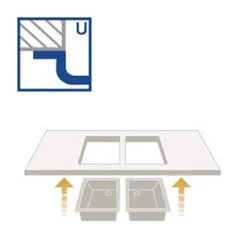 Systemceram Unterbauspüle KeraDomo MERA 32 U 7 Systemceram Unterbauspüle KeraDomo MERA 32 U -Machen Sie es mit der Küchenspüle. systemceram unterbauspuele keradomo mera 32 u3