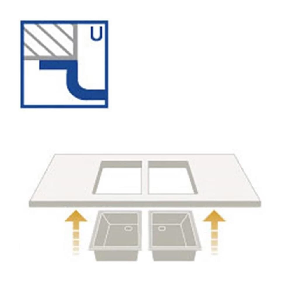 Systemceram Unterbauspüle KeraDomo MERA 40 U 6 Systemceram Unterbauspüle KeraDomo MERA 40 U – Bild 4