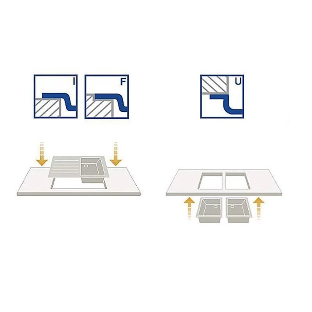 Teka Einbaubecken FLEXLINEA RS15 27.40 Edelstahl 9 Teka Einbaubecken FLEXLINEA RS15 27.40 Edelstahl – Bild 7