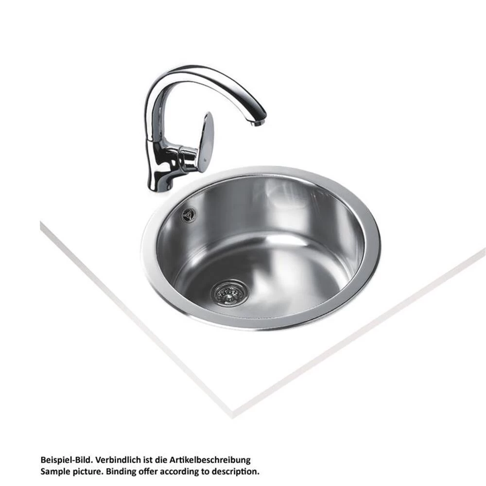 Teka Einbaubecken REDONDO 45 1B Edelstahl 4 Teka Einbaubecken REDONDO 45 1B Edelstahl – Bild 2