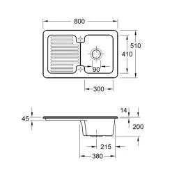 Villeroy & Boch Einbauspüle Condor 45 -Machen Sie es mit der Küchenspüle. villeroy boch einbauspuele condor 453