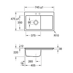 Villeroy & Boch Einbauspüle Flächenbündig Subway 45 Flat Becken Links -Machen Sie es mit der Küchenspüle. villeroy boch einbauspuele flaechenbuendig subway 45 flat becken links3