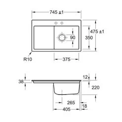 Villeroy & Boch Einbauspüle Flächenbündig Subway 45 Flat Becken Rechts -Machen Sie es mit der Küchenspüle. villeroy boch einbauspuele flaechenbuendig subway 45 flat becken rechts3