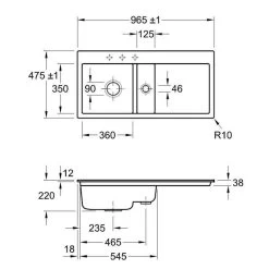 Villeroy & Boch Einbauspüle Flächenbündig Subway 60 Flat Becken Links -Machen Sie es mit der Küchenspüle. villeroy boch einbauspuele flaechenbuendig subway 60 flat becken links3