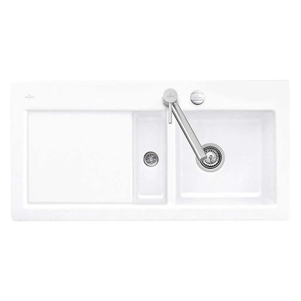 Villeroy & Boch Einbauspüle Flächenbündig Subway 60 Flat Becken Rechts 3 Villeroy & Boch Einbauspüle Flächenbündig Subway 60 Flat Becken Rechts