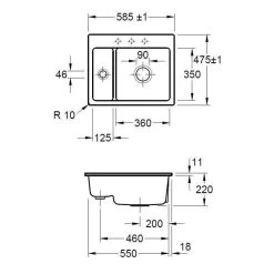 Villeroy & Boch Einbauspüle Flächenbündig Subway 60 XM Flat -Machen Sie es mit der Küchenspüle. villeroy boch einbauspuele flaechenbuendig subway 60 xm flat3