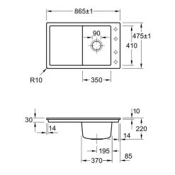 Villeroy & Boch Einbauspüle Flächenbündig Timeline 50 Flat -Machen Sie es mit der Küchenspüle. villeroy boch einbauspuele flaechenbuendig timeline 50 flat3