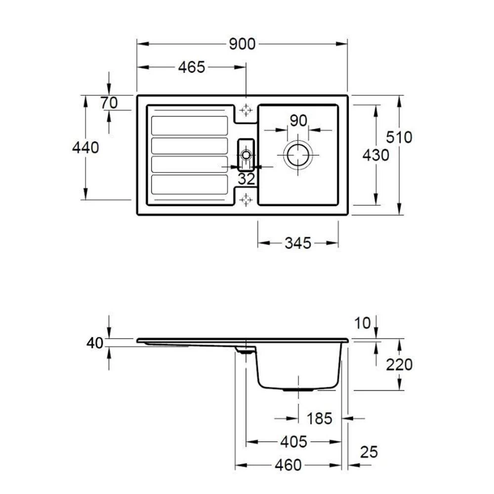 Villeroy & Boch Einbauspüle Flavia 50 4 Villeroy & Boch Einbauspüle Flavia 50 – Bild 2