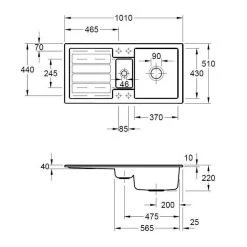 Villeroy & Boch Einbauspüle Flavia 60 -Machen Sie es mit der Küchenspüle. villeroy boch einbauspuele flavia 603