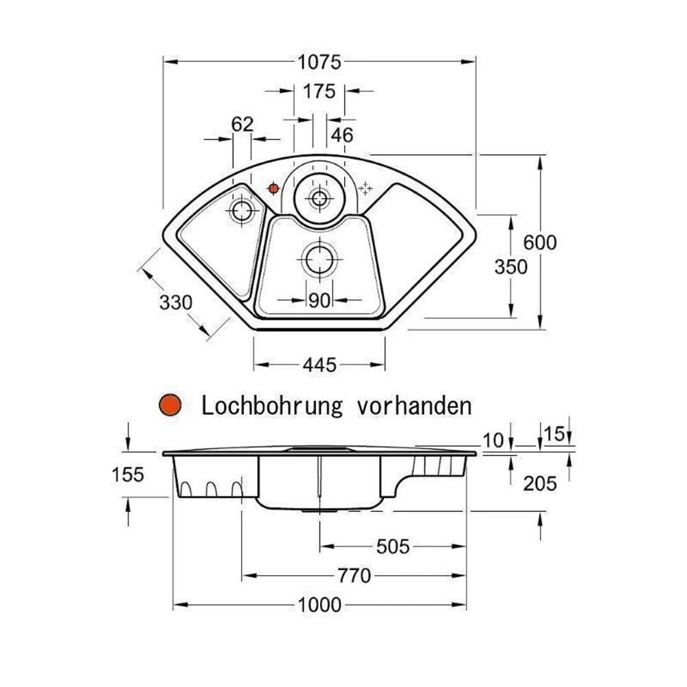 Villeroy & Boch Einbauspüle Solo Eck 5 Villeroy & Boch Einbauspüle Solo Eck – Bild 3