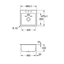 Villeroy & Boch Einbauspüle Subway 50 S Flat Flächenbündig -Machen Sie es mit der Küchenspüle. villeroy boch einbauspuele subway 50 s flat flaechenbuendig4