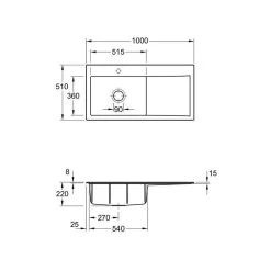 Villeroy & Boch Einbauspüle Subway Style 60 Becken Links 9 Villeroy & Boch Einbauspüle Subway Style 60 Becken Links -Machen Sie es mit der Küchenspüle. villeroy boch einbauspuele subway style 60 becken links3