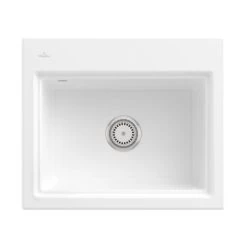 Villeroy & Boch Einbauspüle Subway Style 60 S Mit Abtropfgitter In Aluminium Gebürstet