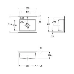 Villeroy & Boch Einbauspüle Subway Style 60 S Mit Abtropfgitter In Aluminium Gebürstet -Machen Sie es mit der Küchenspüle. villeroy boch einbauspuele subway style 60 s mit abtropfgitter in aluminium gebuerstet4