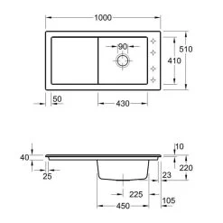 Villeroy & Boch Einbauspüle Timeline 60 -Machen Sie es mit der Küchenspüle. villeroy boch einbauspuele timeline 603
