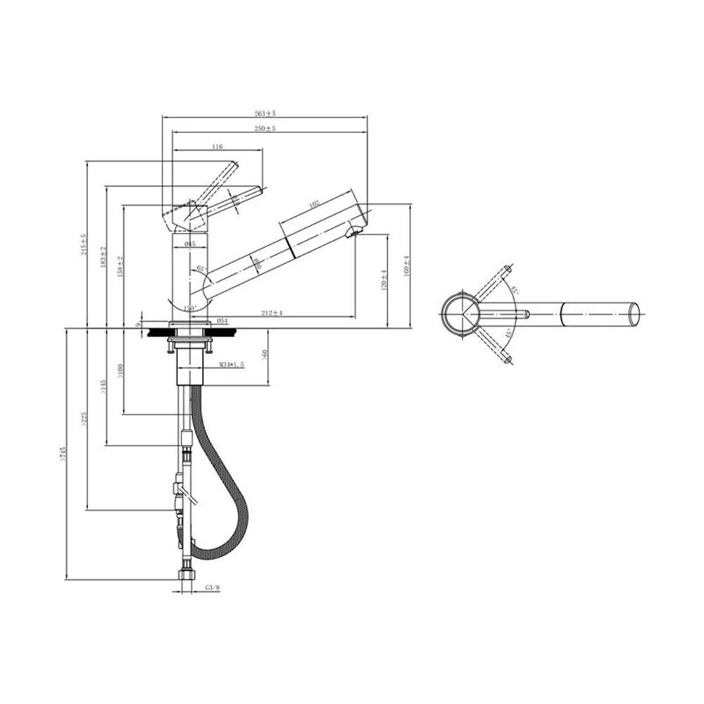 Villeroy & Boch Küchenarmatur Como Shower | Niederdruck 6 Villeroy & Boch Küchenarmatur Como Shower | Niederdruck – Bild 4