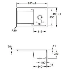 Villeroy & Boch Siluet 45 Flat -Machen Sie es mit der Küchenspüle. villeroy boch siluet 45 flat3
