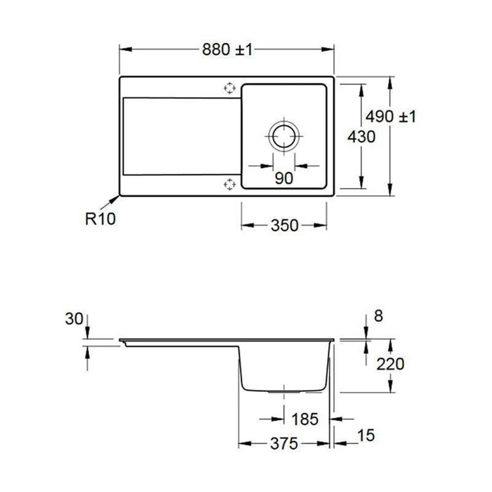 Villeroy & Boch Siluet 50 Flat Mit Handbetätigung Premiumline S5 Ebony -NEUWERTIG- 6 Villeroy & Boch Siluet 50 Flat Mit Handbetätigung Premiumline S5 Ebony -NEUWERTIG- – Bild 4