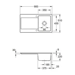 Villeroy & Boch Siluet 50 9 Villeroy & Boch Siluet 50 -Machen Sie es mit der Küchenspüle. villeroy boch siluet 503
